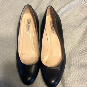 LK Bennett Black Wedge with Woven Heel